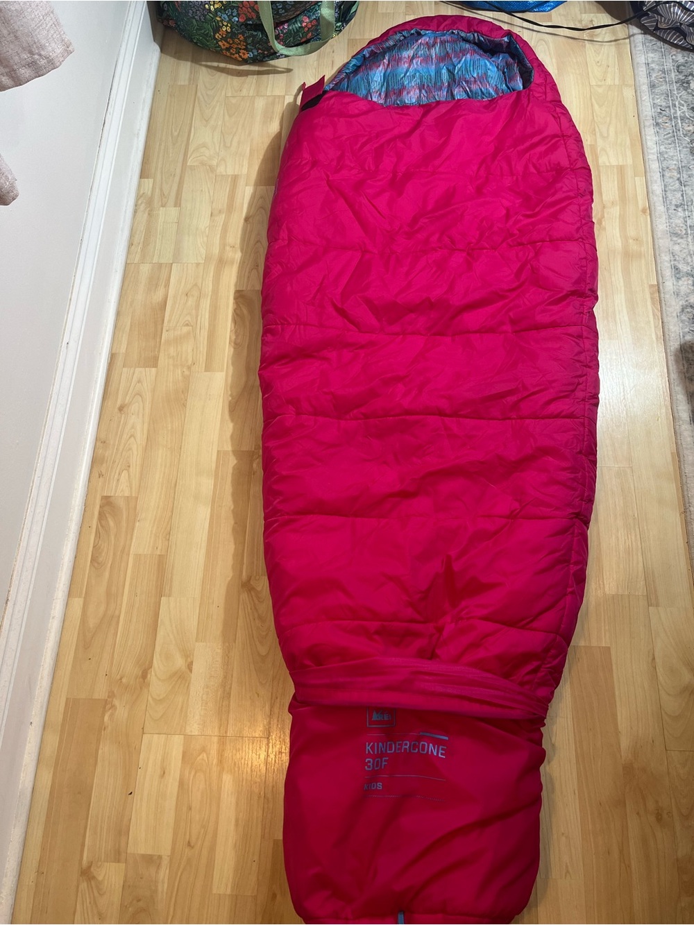 REI Kindercone Mummy Sleeping Bag Pink Youth 30F